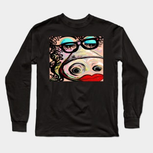 Hipster Pig Long Sleeve T-Shirt